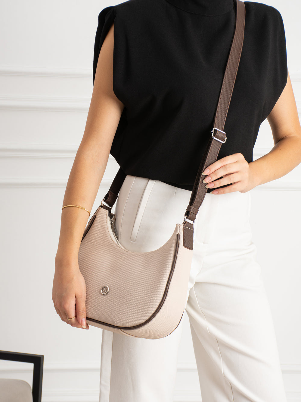 Mojo Omuz Çantası - Krem