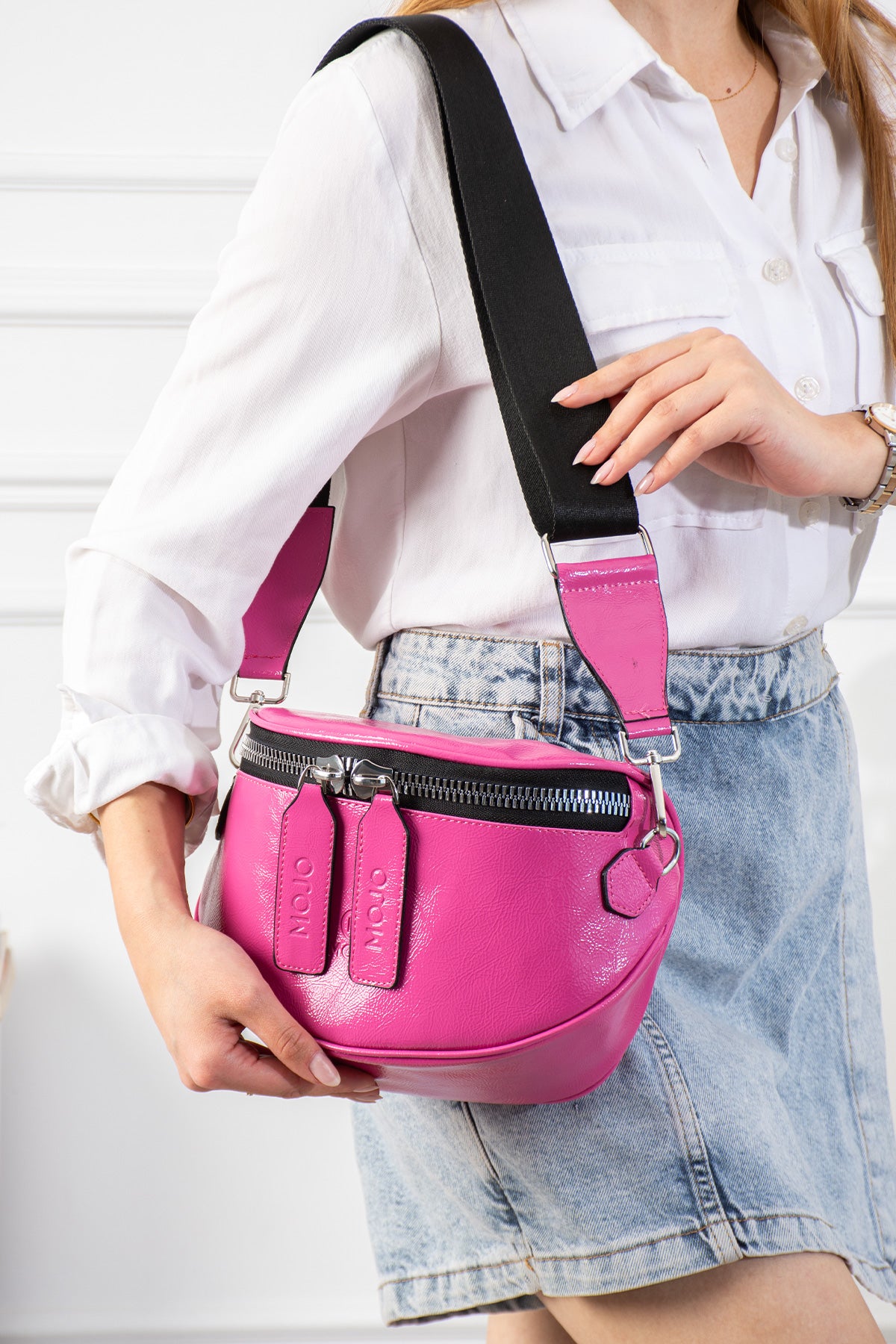 MOJO Düz Askılı Omuz ve Çapraz Çanta - Pembe